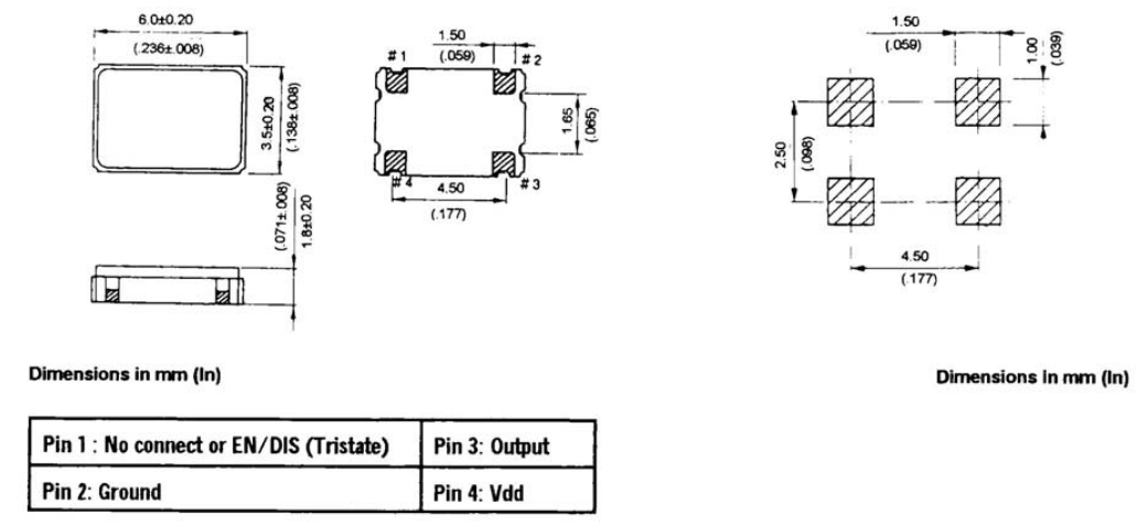 SMD600.3B(E/D)-24.000MHz/6G轉(zhuǎn)換器晶振/GED時鐘晶體振蕩器